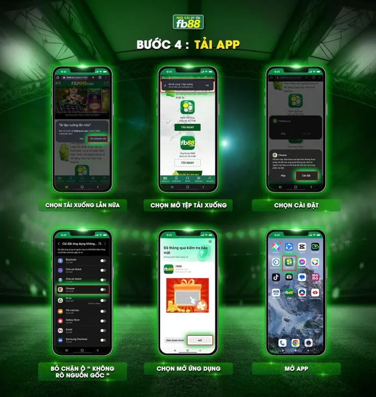 Tải App FB88: Hướng Dẫn Cài Đặt Nhanh Cho Android Và iOS Cài đặt file APK và mở ứng dụng FB88 trên điện thoại Android