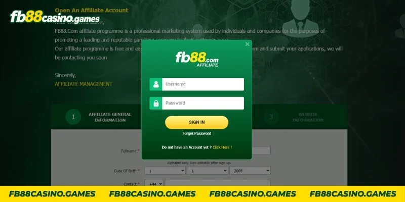 Đại Lý FB88: Hoa Hồng 48%, Cách Đăng Ký Và Điều Kiện Nhận Tiền Tạo tài khoản đăng nhập đại lý FB88